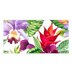 Vector Pattern Tropical Satin Shawl