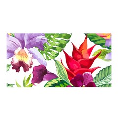 Vector Pattern Tropical Satin Wrap