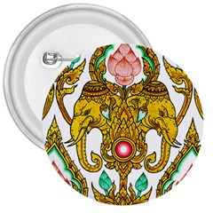 Traditional Thai Style Painting 3  Buttons