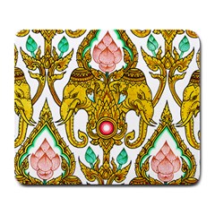 Traditional Thai Style Painting Large Mousepads