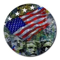 Usa United States Of America Images Independence Day Round Mousepads