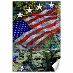 Usa United States Of America Images Independence Day Canvas 12  X 18   by Sapixe