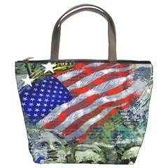 Usa United States Of America Images Independence Day Bucket Bags by Sapixe