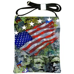 Usa United States Of America Images Independence Day Shoulder Sling Bags by Sapixe