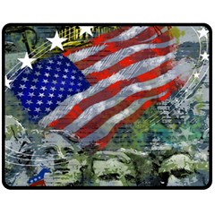 Usa United States Of America Images Independence Day Fleece Blanket (medium)  by Sapixe