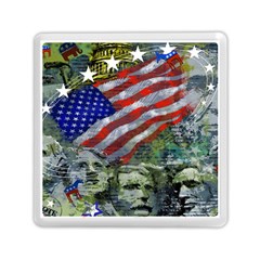 Usa United States Of America Images Independence Day Memory Card Reader (square)  by Sapixe