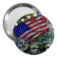 Usa United States Of America Images Independence Day 3  Handbag Mirrors by Sapixe