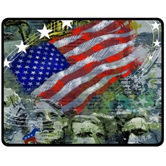 Usa United States Of America Images Independence Day Double Sided Fleece Blanket (medium)  by Sapixe