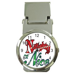 Vintage Christmas Naughty Or Nice Money Clip Watches by Sapixe