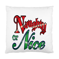 Vintage Christmas Naughty Or Nice Standard Cushion Case (one Side) by Sapixe