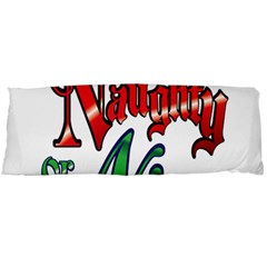 Vintage Christmas Naughty Or Nice Body Pillow Case (dakimakura) by Sapixe