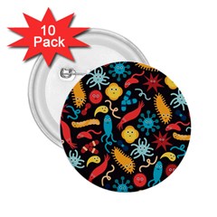 Virus Pattern 2.25  Buttons (10 pack) 