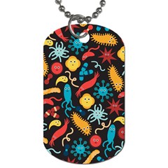 Virus Pattern Dog Tag (One Side)