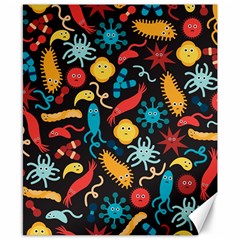 Virus Pattern Canvas 8  x 10 