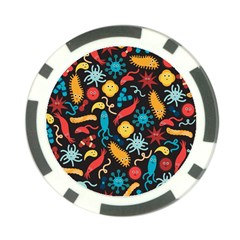 Virus Pattern Poker Chip Card Guard