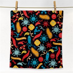 Virus Pattern Face Towel