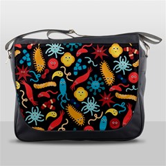 Virus Pattern Messenger Bags