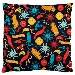 Virus Pattern Large Cushion Case (two Sides) by Sapixe