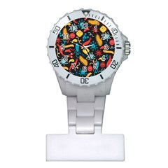 Virus Pattern Plastic Nurses Watch by Sapixe