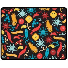 Virus Pattern Double Sided Fleece Blanket (Medium) 