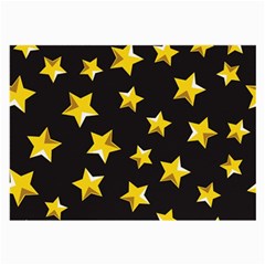 Yellow Stars Pattern Large Glasses Cloth by Sapixe