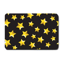 Yellow Stars Pattern Small Doormat  by Sapixe