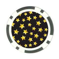 Yellow Stars Pattern Poker Chip Card Guard (10 Pack) by Sapixe