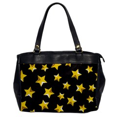 Yellow Stars Pattern Office Handbags by Sapixe