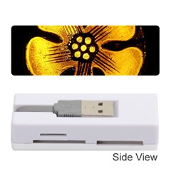 Yellow Flower Stained Glass Colorful Glass Memory Card Reader (stick)  by Sapixe