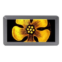 Yellow Flower Stained Glass Colorful Glass Memory Card Reader (mini) by Sapixe