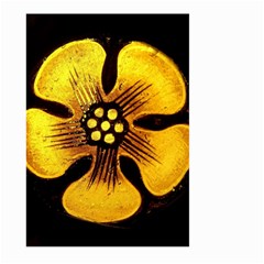 Yellow Flower Stained Glass Colorful Glass Large Garden Flag (two Sides)