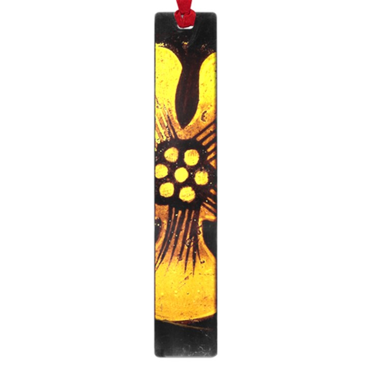 Yellow Flower Stained Glass Colorful Glass Large Book Marks