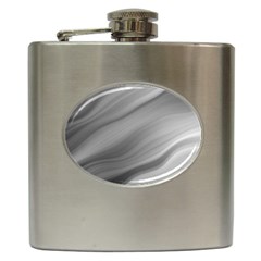 Wave Form Texture Background Hip Flask (6 Oz) by Sapixe