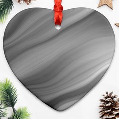 Wave Form Texture Background Heart Ornament (two Sides) by Sapixe