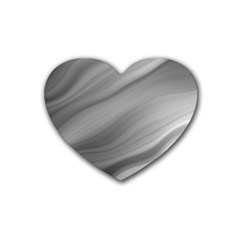 Wave Form Texture Background Rubber Coaster (heart)  by Sapixe