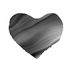 Wave Form Texture Background Standard 16  Premium Heart Shape Cushions by Sapixe