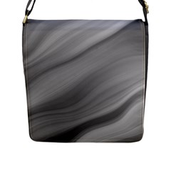 Wave Form Texture Background Flap Messenger Bag (l)  by Sapixe