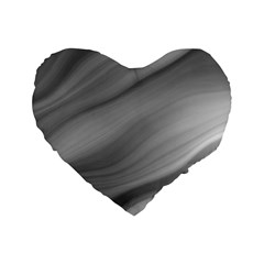 Wave Form Texture Background Standard 16  Premium Flano Heart Shape Cushions by Sapixe