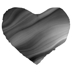 Wave Form Texture Background Large 19  Premium Flano Heart Shape Cushions by Sapixe