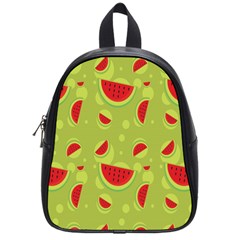 Watermelon Fruit Patterns School Bag (small) by Sapixe