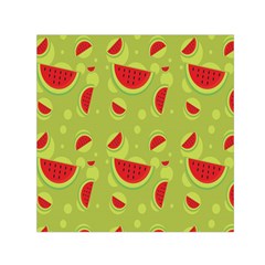 Watermelon Fruit Patterns Small Satin Scarf (Square)