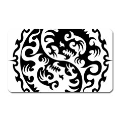 Ying Yang Tattoo Magnet (Rectangular)