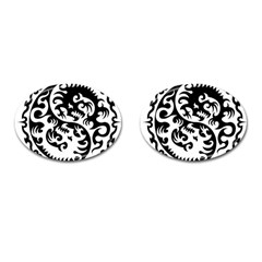 Ying Yang Tattoo Cufflinks (oval) by Sapixe