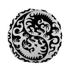 Ying Yang Tattoo Standard 15  Premium Round Cushions