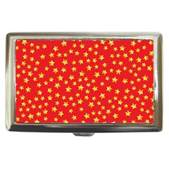 Yellow Stars Red Background Cigarette Money Cases by Sapixe