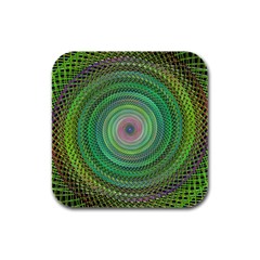 Wire Woven Vector Graphic Rubber Square Coaster (4 Pack)  by Sapixe