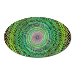 Wire Woven Vector Graphic Oval Magnet by Sapixe