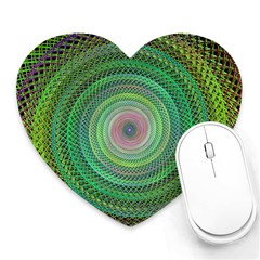 Wire Woven Vector Graphic Heart Mousepads by Sapixe