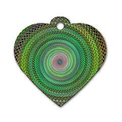 Wire Woven Vector Graphic Dog Tag Heart (two Sides) by Sapixe