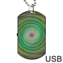 Wire Woven Vector Graphic Dog Tag Usb Flash (one Side) by Sapixe